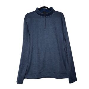 Under Armour GOLF 1/4 Zip Men’s Sweatshirt Blue Striped Size XL Lightweight NWT